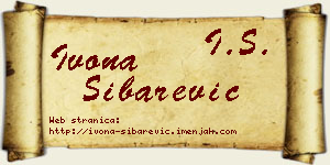Ivona Šibarević vizit kartica